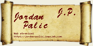 Jordan Palić vizit kartica